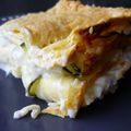 Lasagnes courgettes et chèvre frais