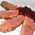 Magret de Canard Rôti à la Gelée de Cerises Acidulées 