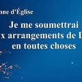 musique de louange - Je me soumettrai aux arrangements de Dieu en toutes choses