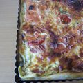 Quiche tomate-saumon fumé-aneth