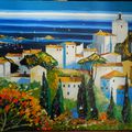 Peinture à l'huile: Corsica
