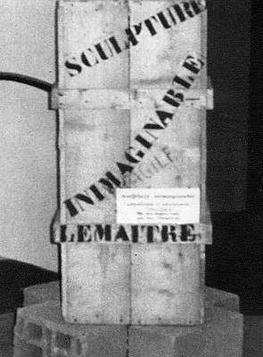 Maurice Lemaître, "Sculpture inimaginable", 1964