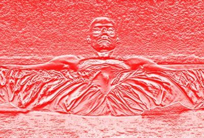 grand écart facial à plat dos