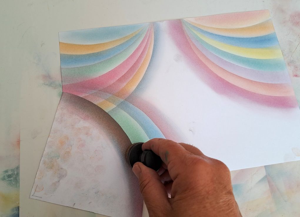 Pastels secs : SUPERPOSITIONS