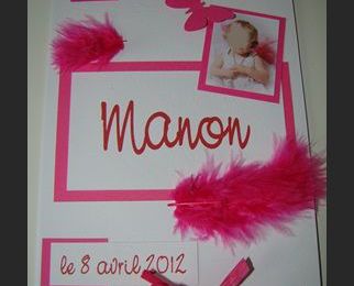 Livre de messe de bapteme "manon"