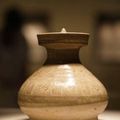 Celadon spittoon with stamped design, Southern Dynasties (420-589)