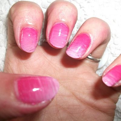 17 base rose degradé methode fan brush 