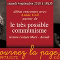 Rencontre avec Annie Coll samedi 4 septembre