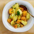 Salade de fruits des Iles Canaries : papaye, ananas, menthe et vanille