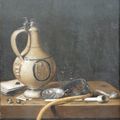 Jan Jansz van de Velde, Still Life with a Pitcher and Smoking Paraphernalia, 1650s
