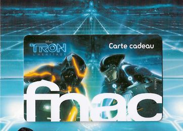 Carte cadeau FNAC "collector" TRON