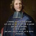 Pensée - parole - dire - vérité - vertu Fénelon -(Citation in , Lettres à (M.Dacier) L'Académie IV