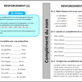 Grammaire - Renforcement sur les compléments du nom