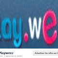  m.Playweez et sa page fan sur Facebook