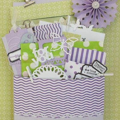 Enveloppe garnie pour fêter le printemps