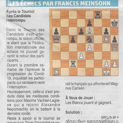 Les infos du dimanche !