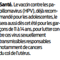 Vaccin contre les papillomavirus