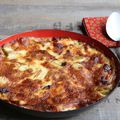 Gratin de poireaux au chorizo