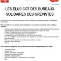 # Les élus CGT des bureaux solidaires des grévistes