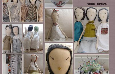 Jess Brown fabrique des poupées de chiffon