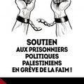 Rassemblement en solidarité avec les prisonniers palestiniens.