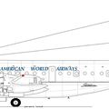 BOEING B 377 STRATOCRUISER  de la compagnie PAN AMERICAN WORLD AIRLINES.
