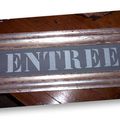 Pancarte "entrée"