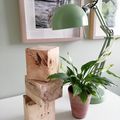 Blocs décoratifs en bois de palette