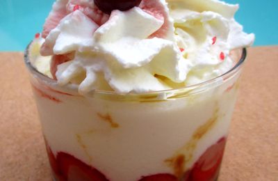 Verrines mascarpone fraises