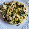 Courgettes façon Carbonara à la Vache qui Rit 