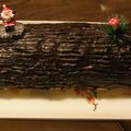 Repas de fête - Le Dessert : La Bûche de Noël Chocolat-Marron