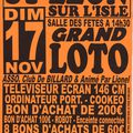 GRAND LOTO organisé par Le club de BILLARD le dimanche 17 novembre à 14h30 à Saint-Léon-sur-l'Isle