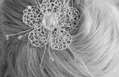 Bijou de cheveux : Fleur de chignon