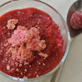 Riz au lait de framboises