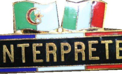 Badge interprète Algérien Italien