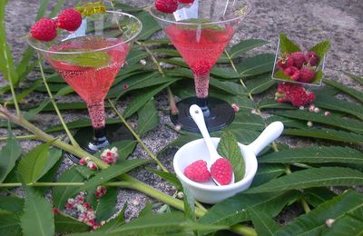 cocktail de framboises