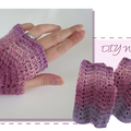 Tuto DIY "Weavy Mittens" des Mitaines au crochet