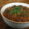 Tajine d'aubergine aux dattes