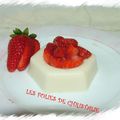 Panna cotta amandine aux fraises