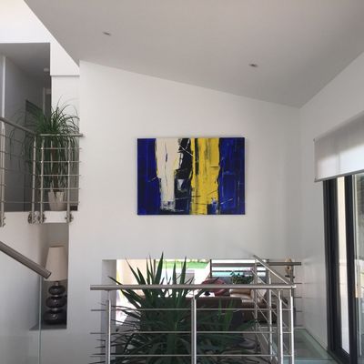 je vous présente deux toiles que j'ai réalisée