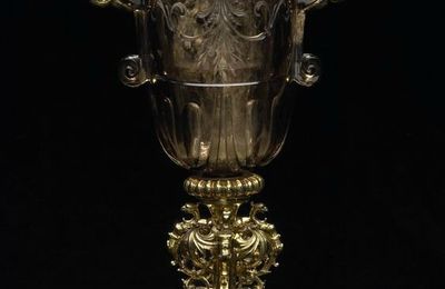 Smoky-quartz goblet, Ottavio Miseroni, Dionysio Miseroni and Master HC, Prague, c. 1620-1628 and Vienna, c.1620-1630