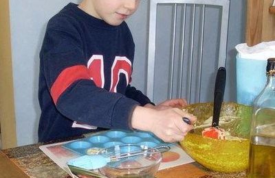 Les petits cakes aux lardons de ROMAN