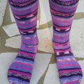 Chaussettes violettes