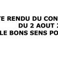 Compte rendu du conseil municipal du 2 août 2021