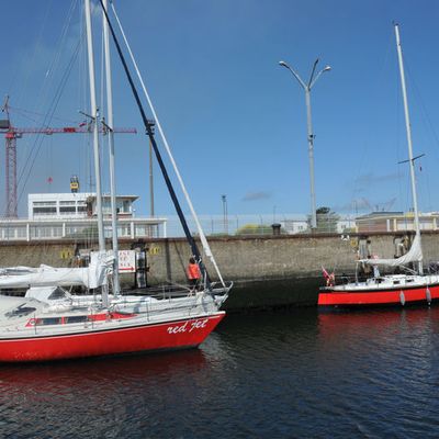 Passage de l'écluse "Trystram" de Dunkerque
