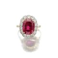 Exceptional and rare ruby and diamond ring