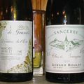 Muscadet : Bossard "Expression de Granite" 2006 et Sancerre : Gérard Boulay : Clos de Beaujeu 2010