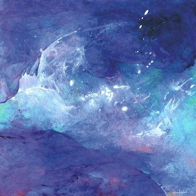 "Tout ce qui est en haut est comme tout ce qui est en bas" - Acrylique/toile - Dim. 0,6 x 0,6 m