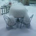 Lourd manteau de neige à Colombe