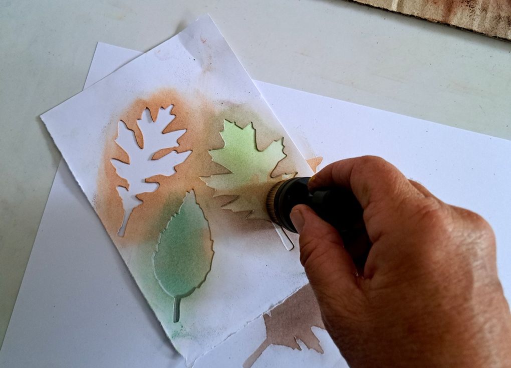 Pastels secs FEUILLES d'AUTOMNE
